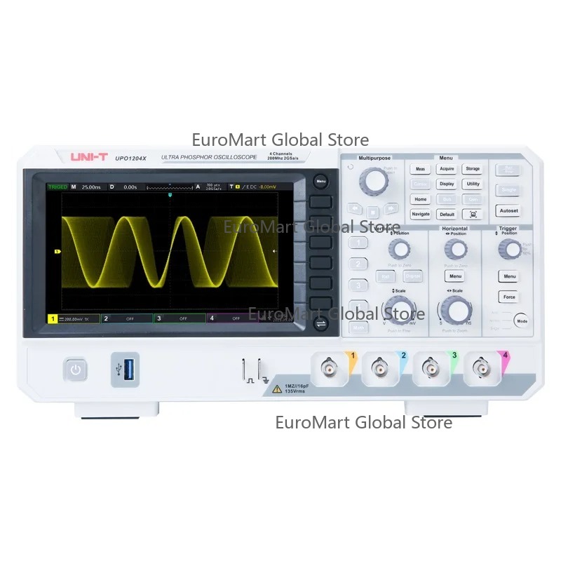 Digital Storage Oscilloscope 4 Channel 100Mhz - Oscyloskop cyfrowy UPO1104X 100MHz, 4 kanały,