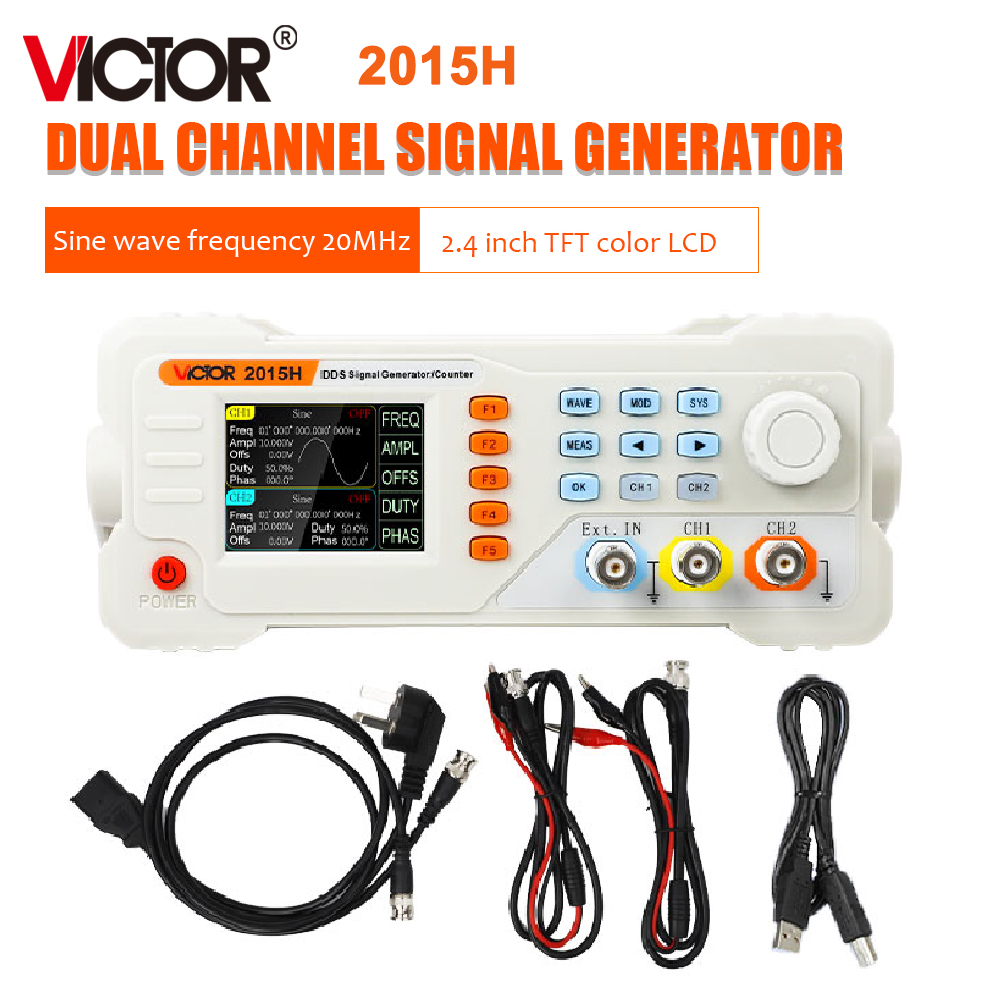 Dual Channel Arbitrary Waveform Function Generator 60Mhz - RuoShui 2015H 2040H 2060H – generator