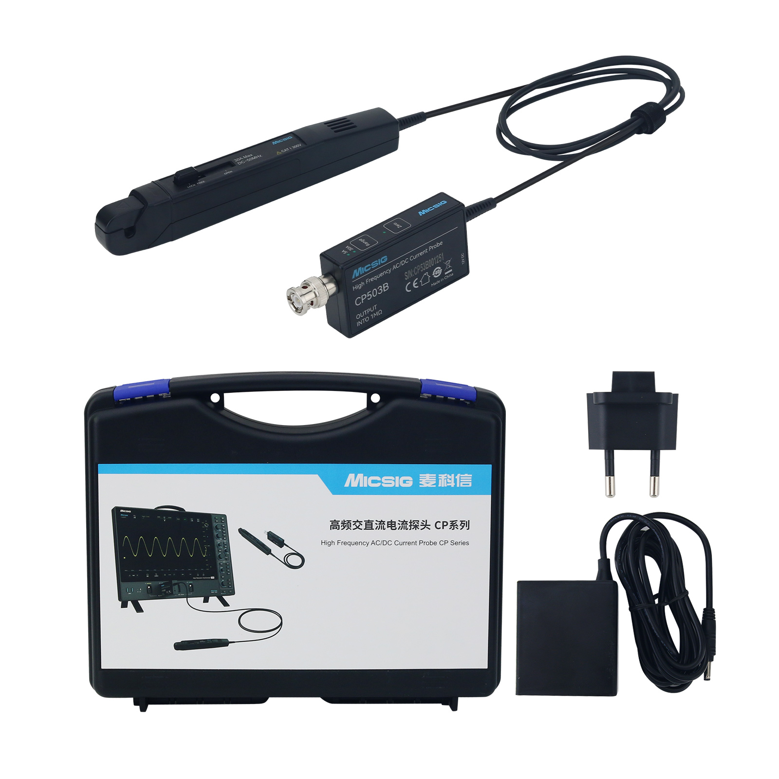 DOBRY Sonda prądowa Micsig CP5 – Current Probe Ac Dc 50Mhz Oscilloscope recenzja i cena