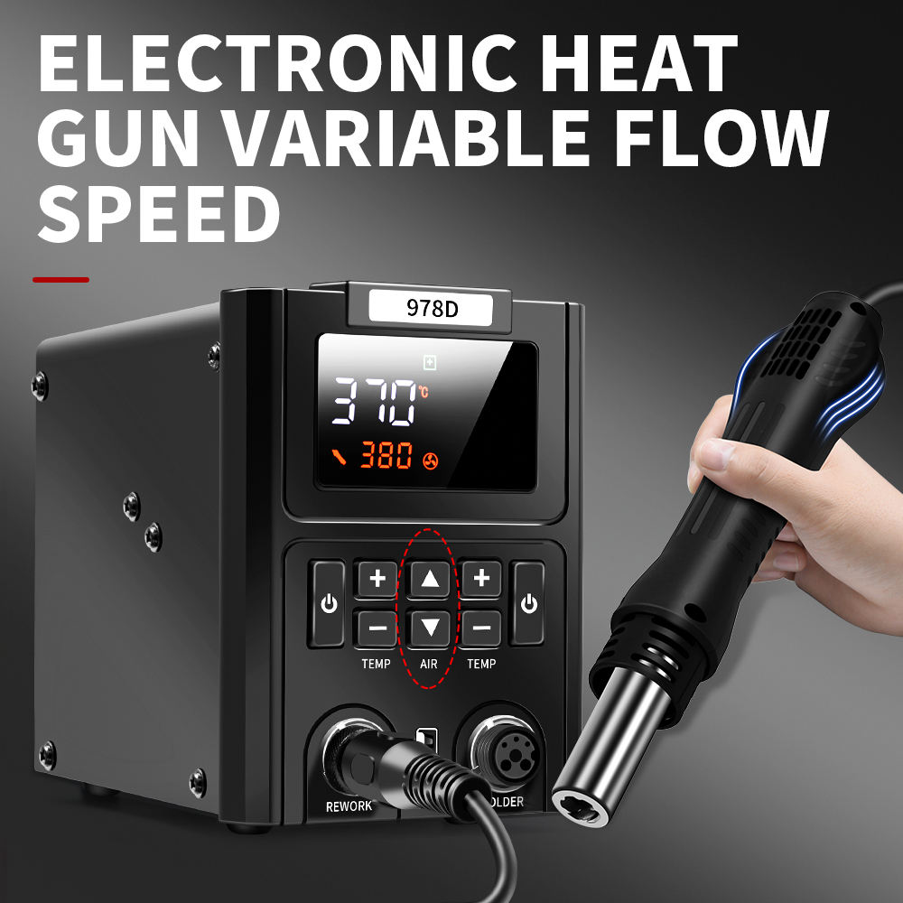 Pistolet na gorące powietrze z – Smd Rework Station Hot Air Soldering 2 In 1 recenzja i cena