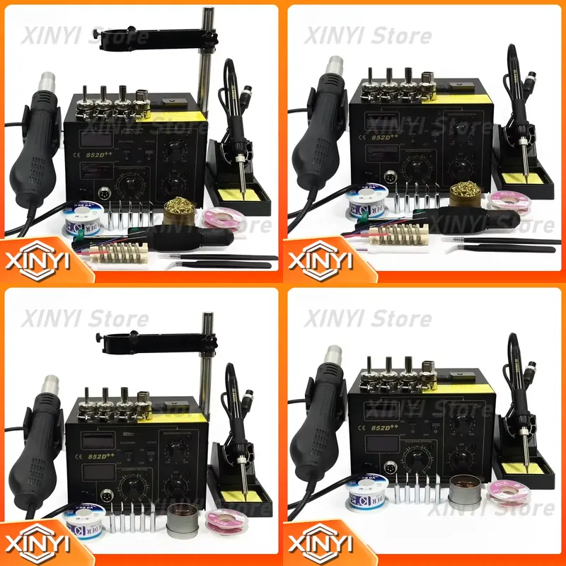 SAIKE 852D++ – wielofunkcyjna  – Smd Rework Station Hot Air Soldering 2 In 1 recenzja i cena