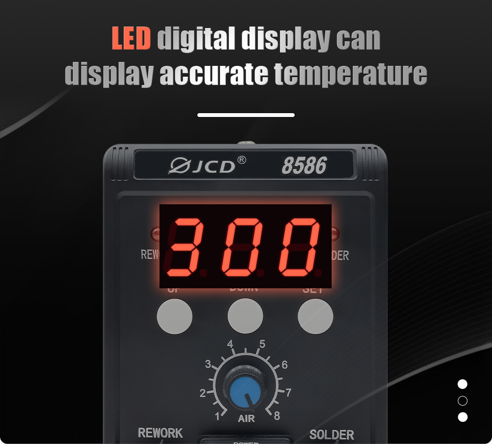 Stacja lutownicza JCD 2 w 1 85 – Smd Rework Station Hot Air Soldering 2 In 1 recenzja i cena